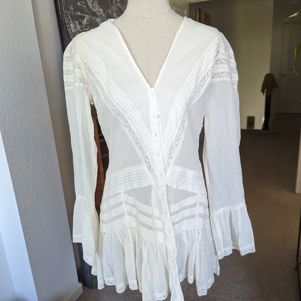 Free people button up blouse